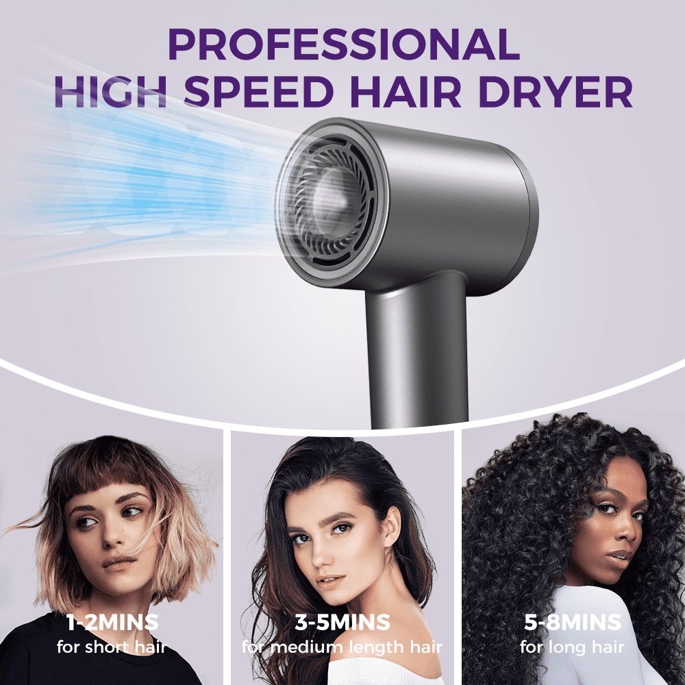 High Speed Professional Ionic Blow with Magnetic Nozzle, Gray - Image 4
