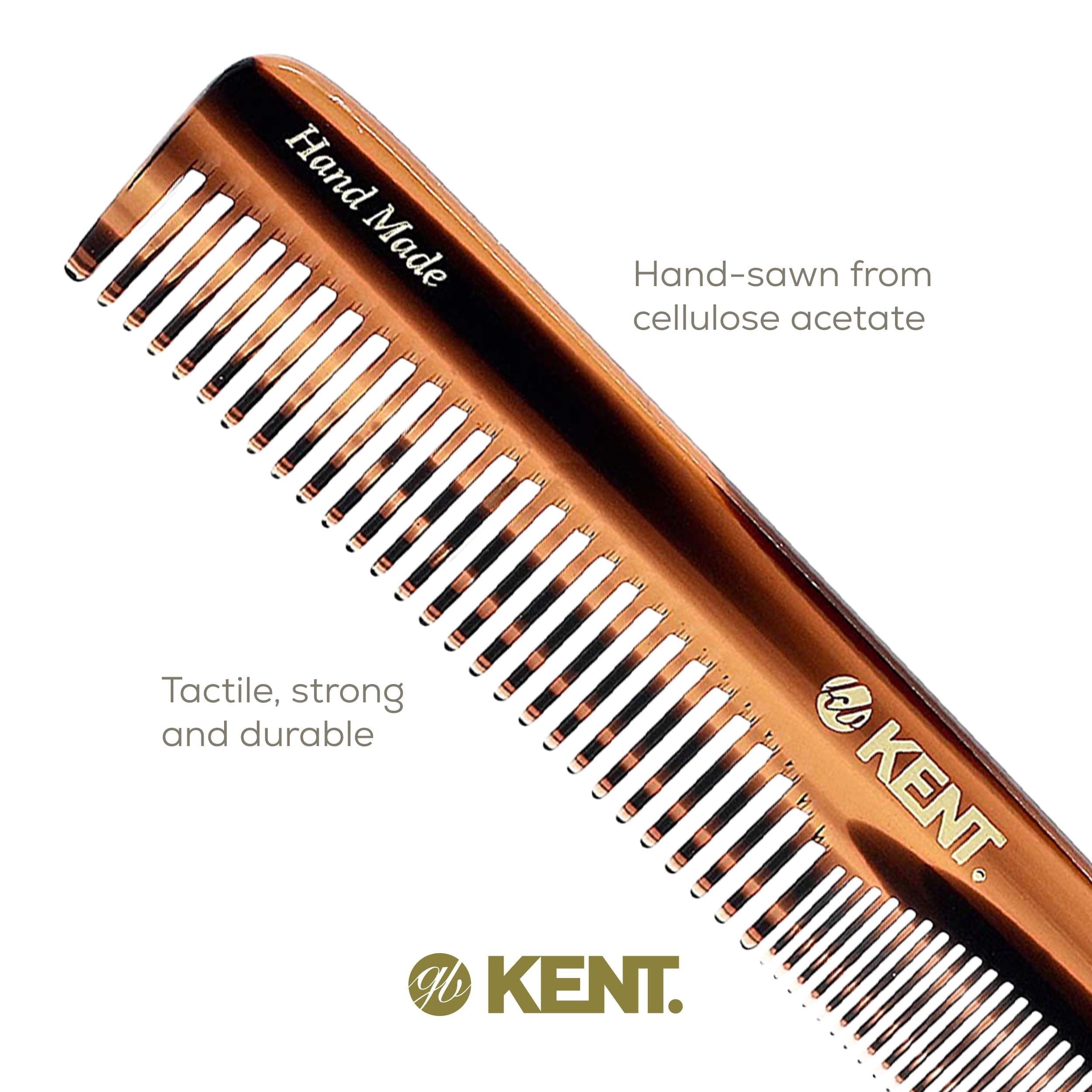 Kent 6T Fine Tooth Comb and Wide Tooth Hair Comb, Handmade Styling Comb for Hair Care, Barber Combs, Beard Combs For Men, Hair Styling Groom - Image 5