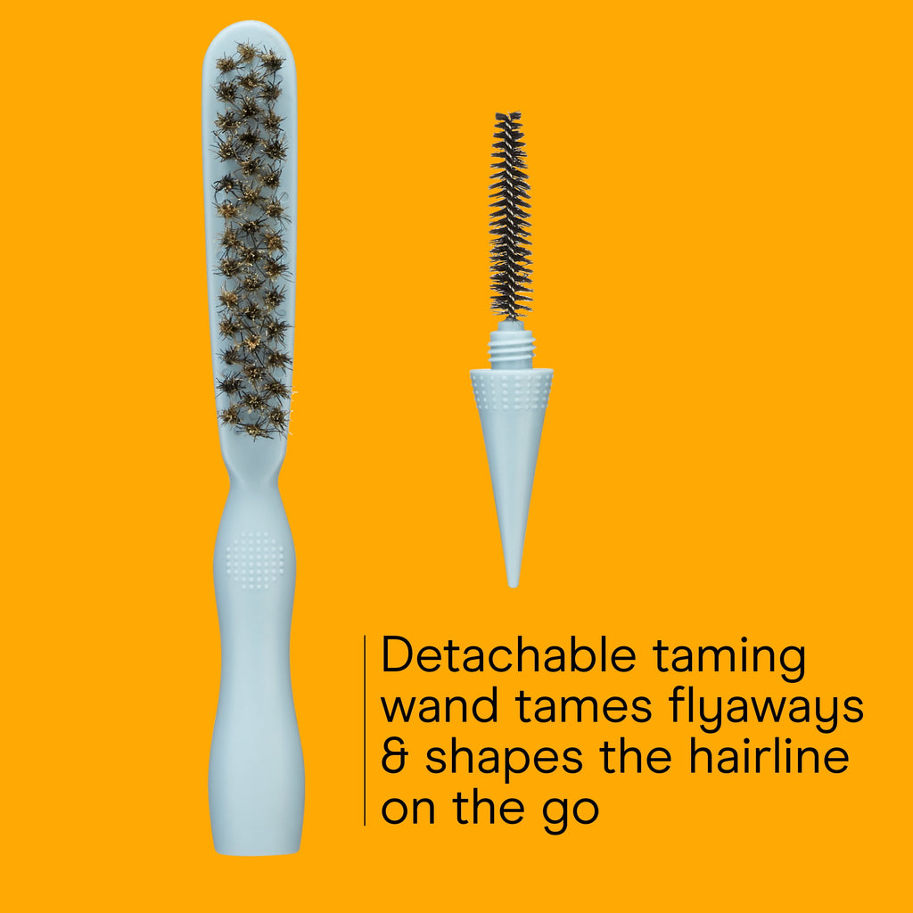 2-in-1 Back Brush with Detachable Taming Wand, Blue, 1 Count - Image 5