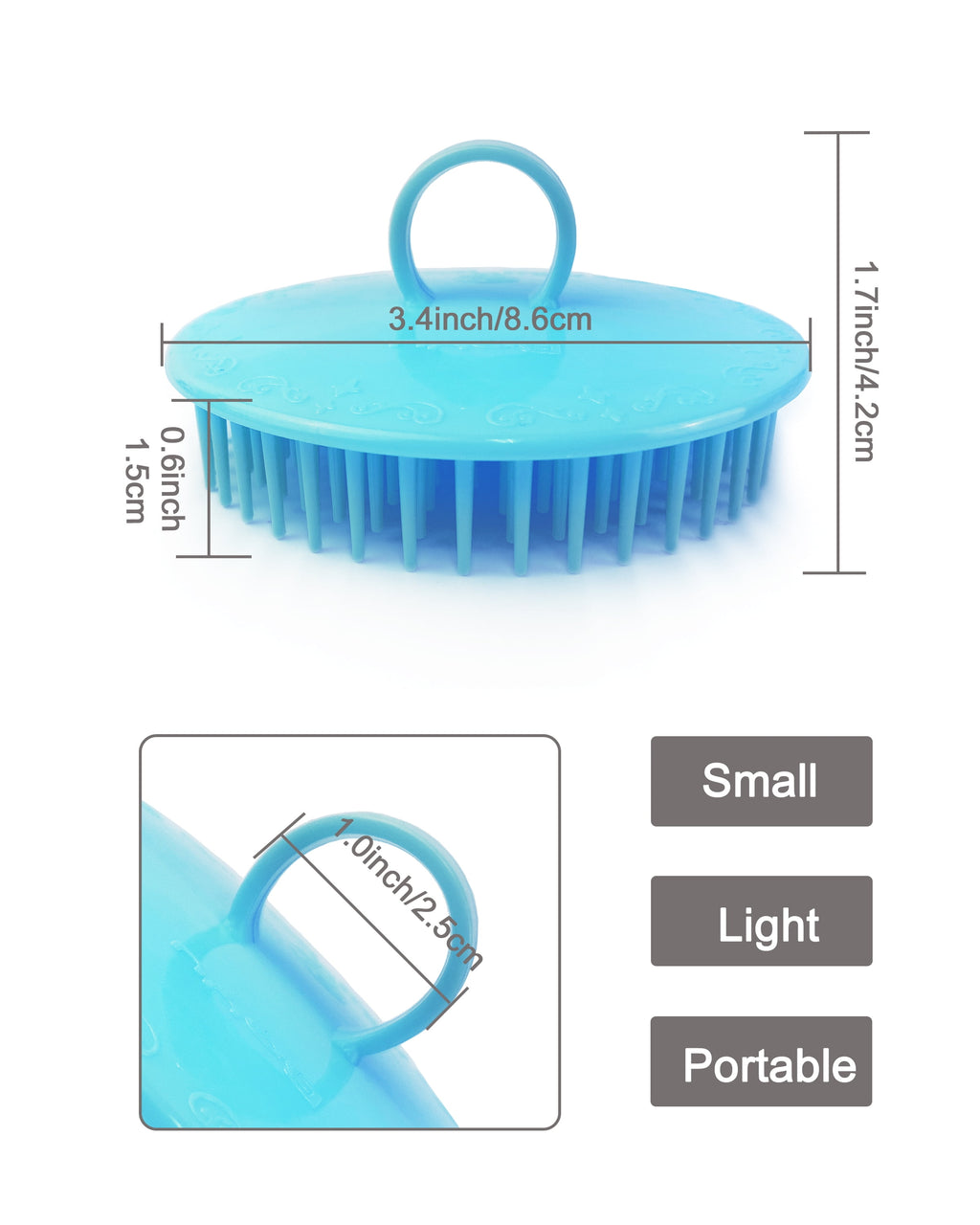 Hair Scalp Massager Shampoo Brush, 6 Pcs Scalp Brush Shower, Soft Scalp Scrubber for Dandruff, Scalp Exfoliator for Adults, Children and Pet - Image 3