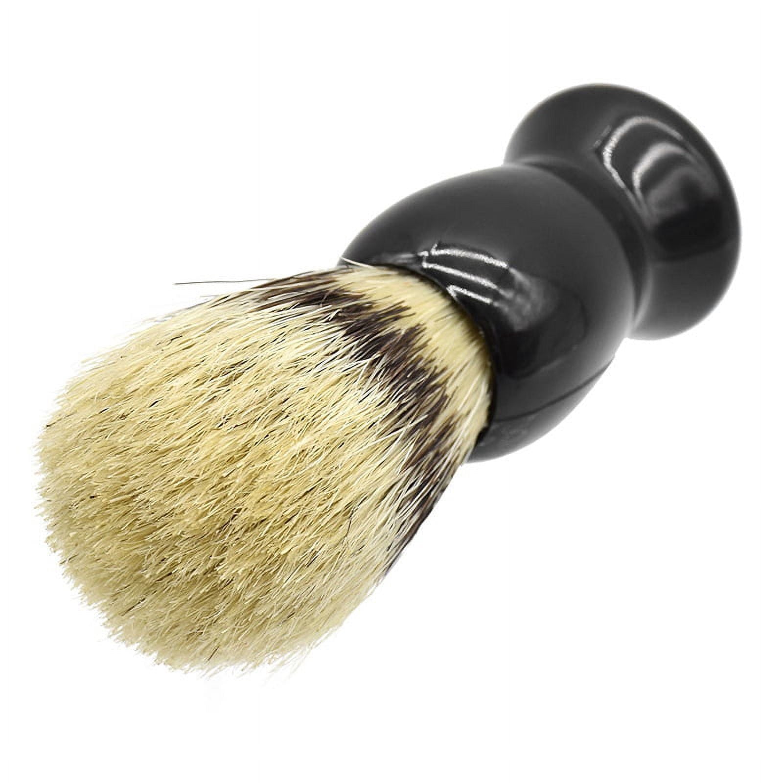 Wood Beard Brush Hairdresser Shaving Tool Men Mustache Comb Kit Shaving Stand Holder Set - Image 3