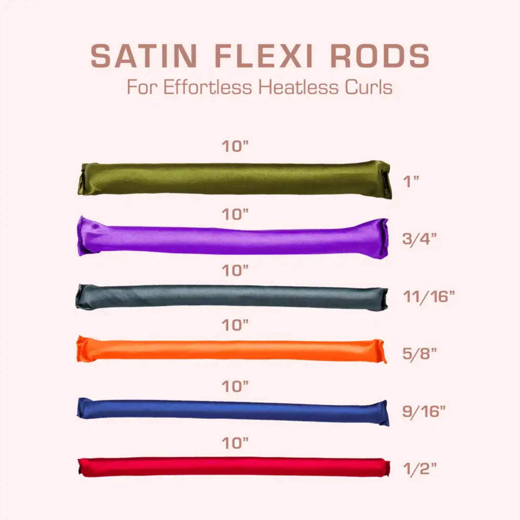 Red , Damage Free & Frizz Free No Heat Soft Curls, Silky Satin to Prevent Breakage, Comfortable Pin-Free Styling, Gen... - Image 4