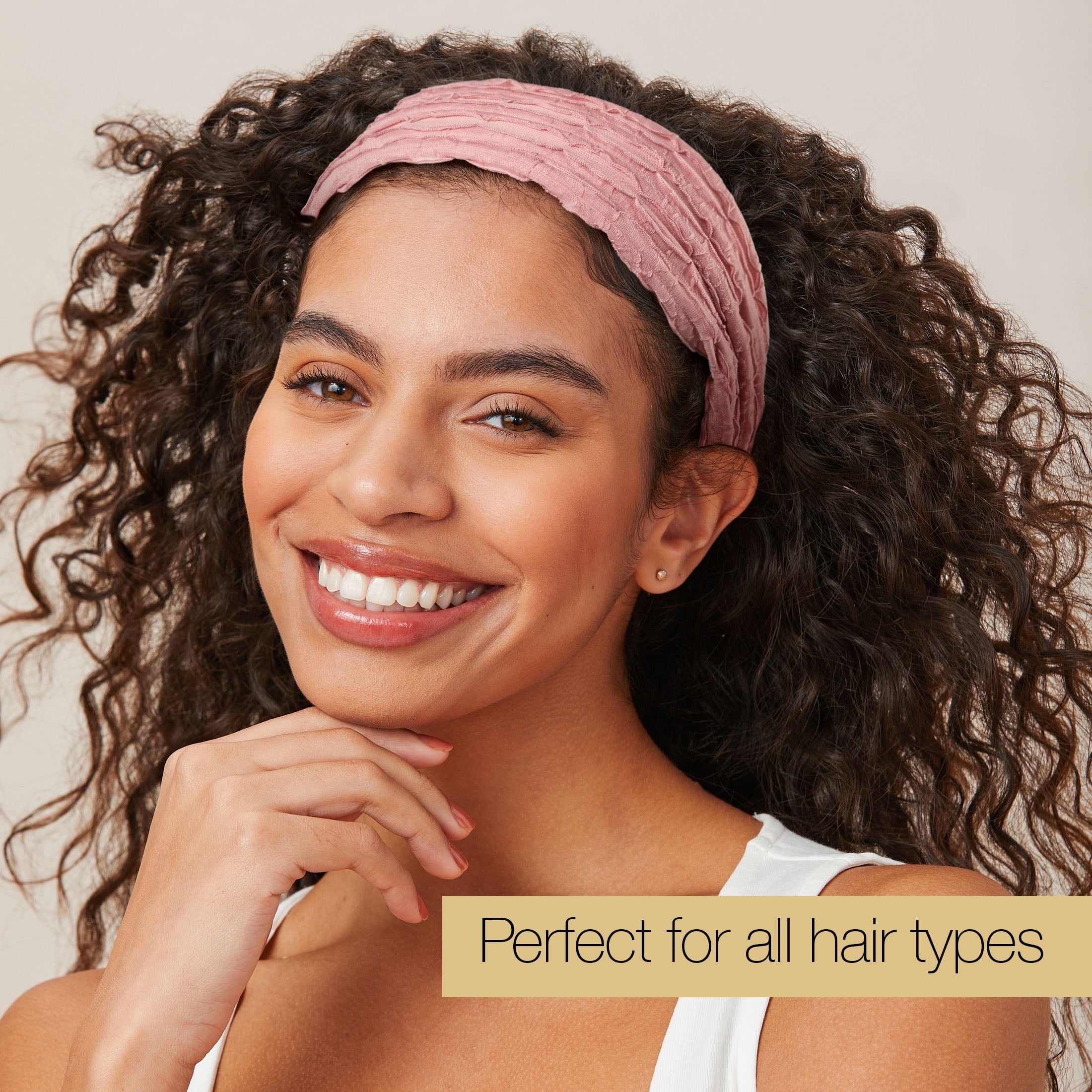 x Wide Textured Headwrap Headband, Pink, 1 count - Image 6
