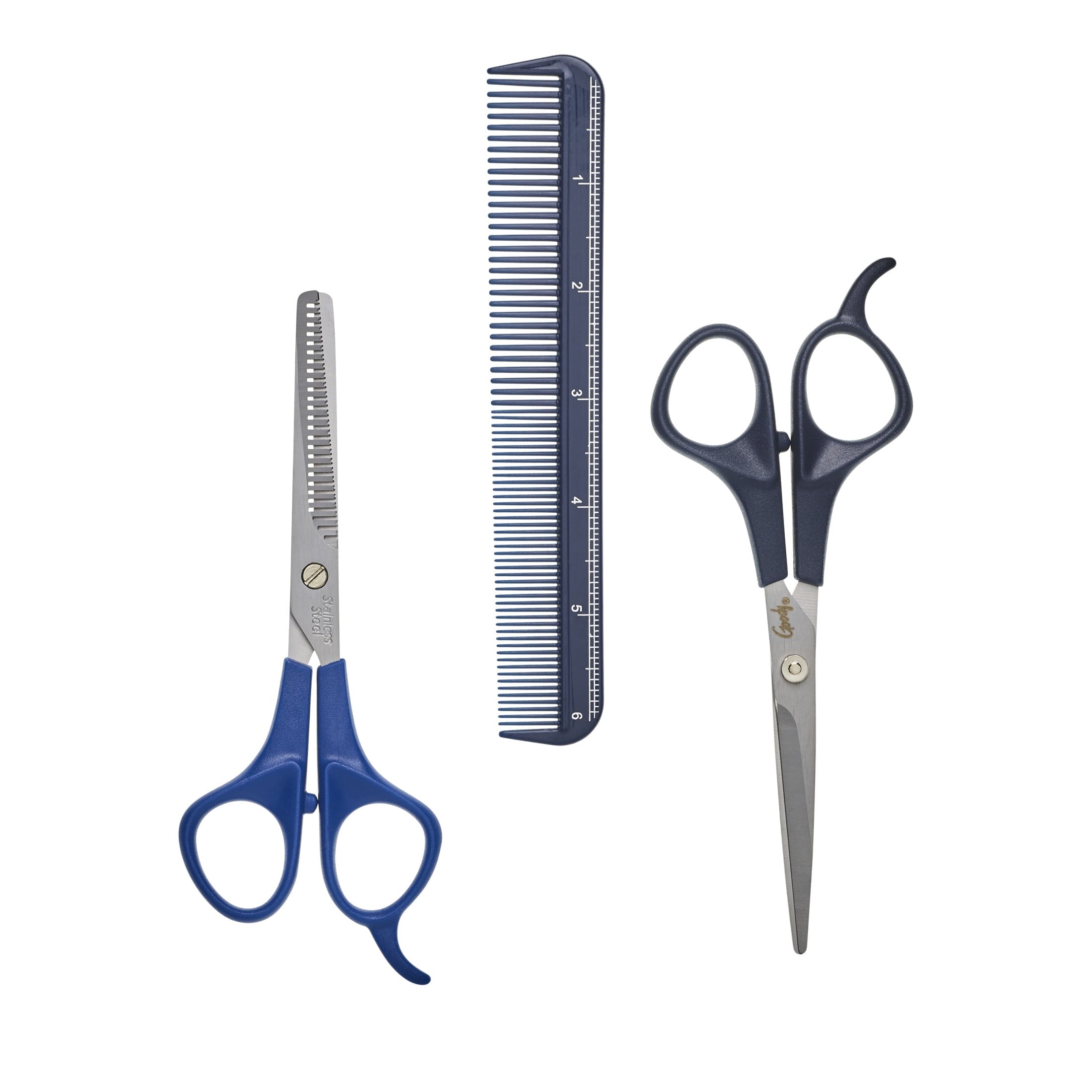 Goody New Style Kit, Hair Cutting Shears Thinning Shears And Comb, 3 Pieces - Image 2
