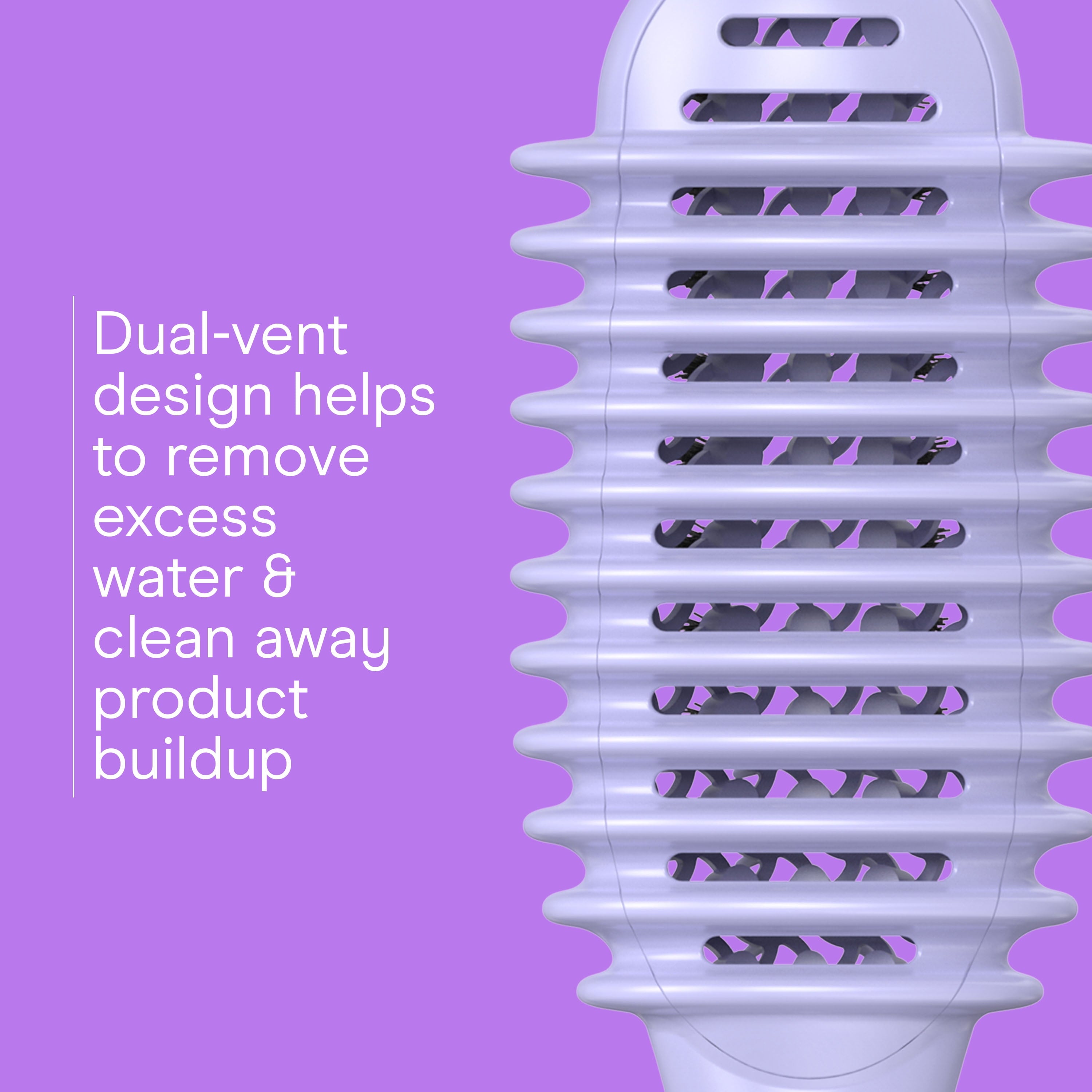 Pro Detangler Hair Brush, Purple, Frizz-free Detangling, 1 Count - Image 6