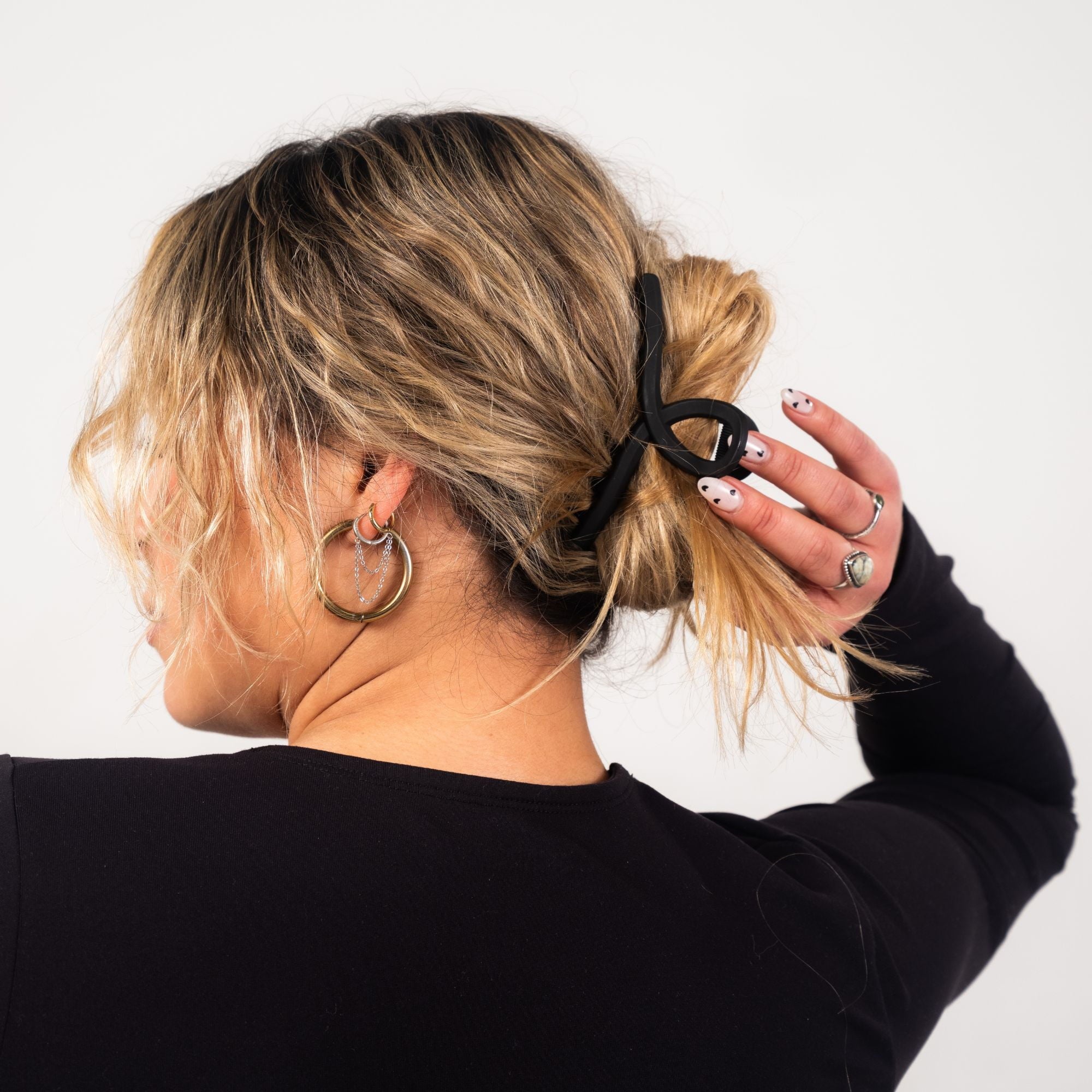 Clip For Fine Hair, Black Blonde, 2 Count - Image 4