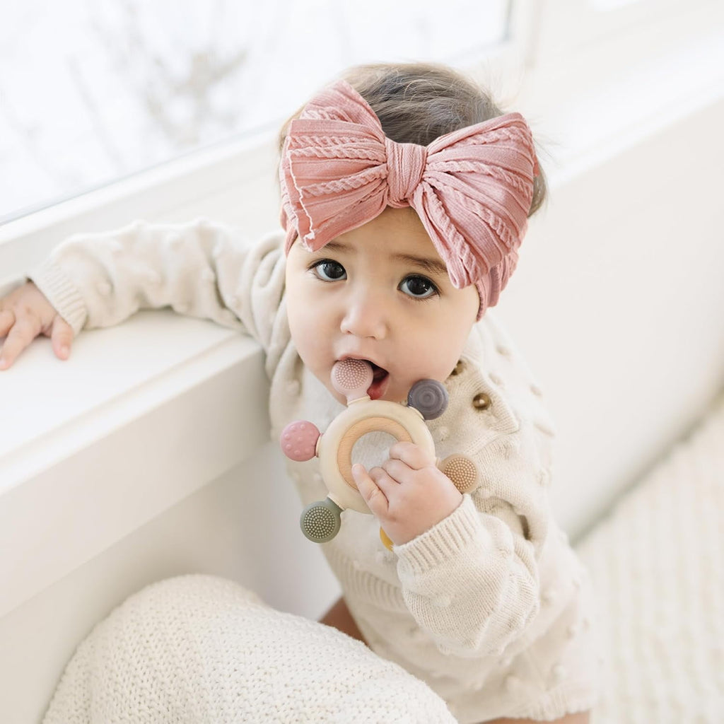 12pcs Baby Nylon Headbands Hair Bow Elastics Hairbands Hair Accessories for Baby Girls Newborn Infant Toddlers Kid - Image 5