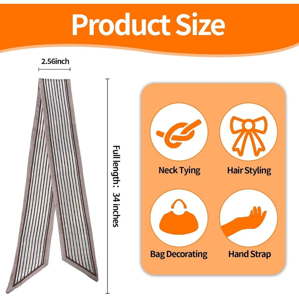 24PCS Fashion Headscarf for Women Multifunctional NeckHeadscarf Purse Scarf Headbands for Bags Hair Accessories - Image 2