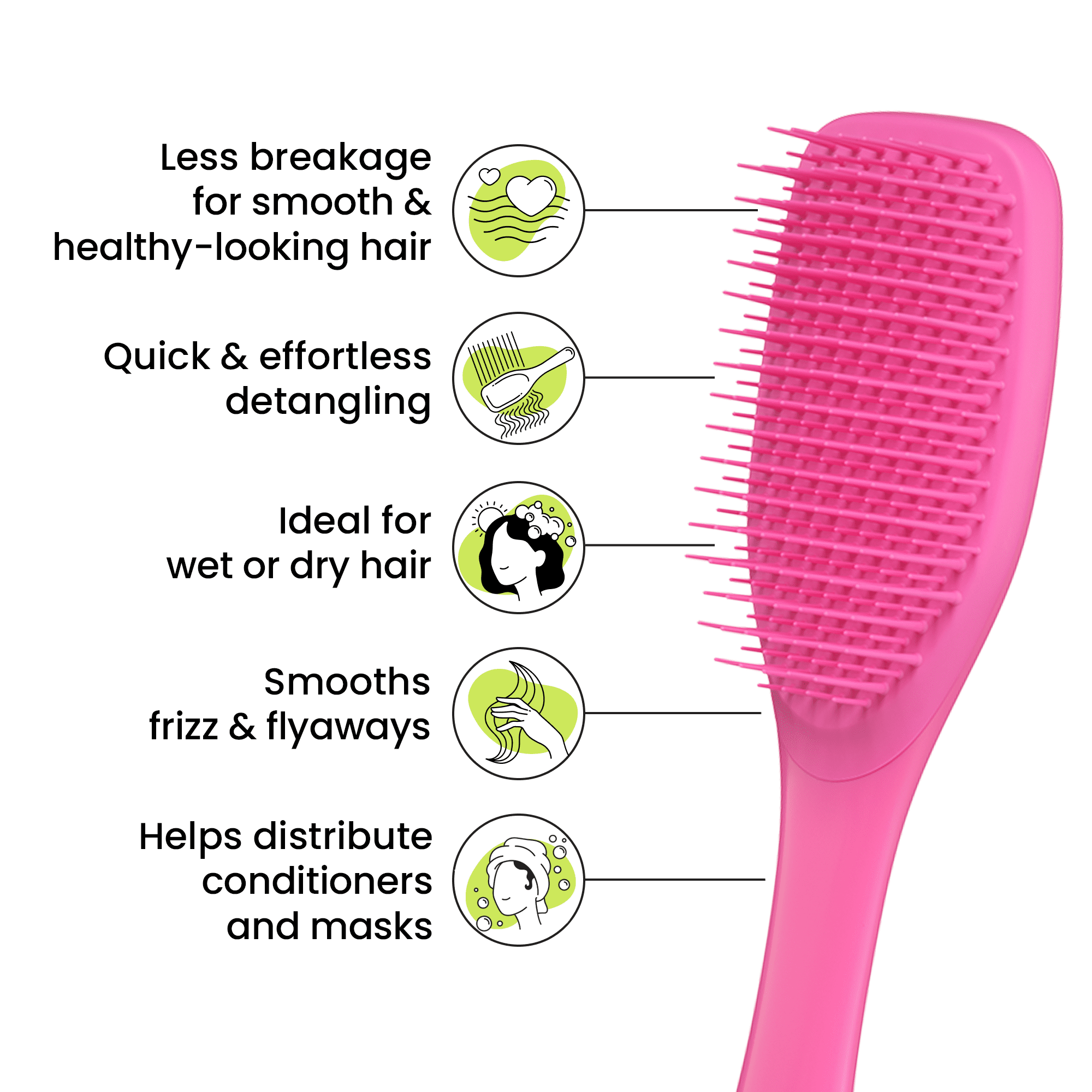 The Essential for Wet & Dry Hair, Pink - Image 3