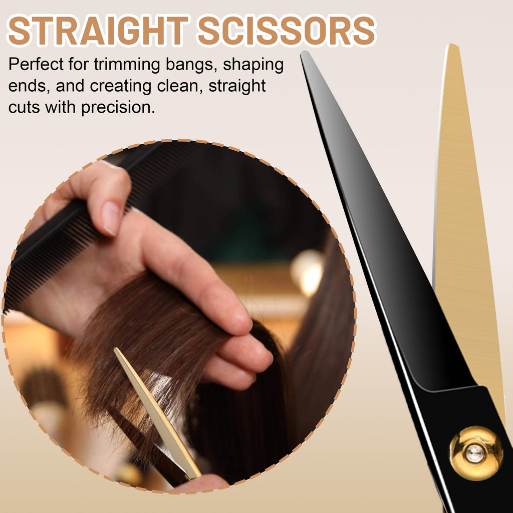 cyrico Scissors, 10 PCS Professional dressing Scissors Set for Men and Women, Multifunctional Stainless Steel Thinnin... - Image 4