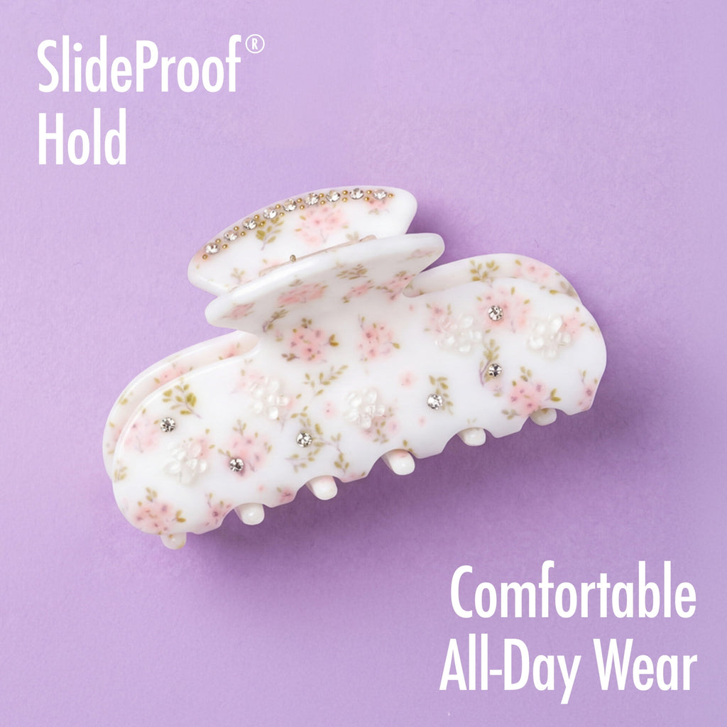 Goody Faux Fleur Claw Hair Clip, Floral Print, 1 Count - Image 4