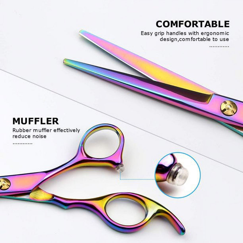 Hair Cutting Scissors/Shears, Professional Hair Shears - 6.7" Barber Haircut Scissors For Hair Cutting, Cool Coloring Hair Scissors For Men/ - Image 5