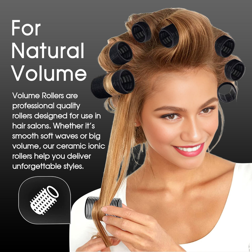 xnicx 18pcs Hair Roller Set Hair Curlers,Self-Grip Ceramic Ionic Thermal Hair Rollers,Rollers Hair Curlers to Sleep In for Hair Blowout Look - Image 4