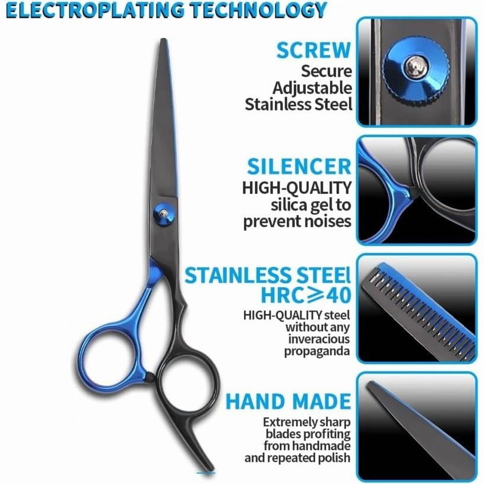 wingsbro 6.7 inches Hair Cutting Scissors kit, Professional Hairdrssing Tools for Salon Barber and Homeuse - Image 3