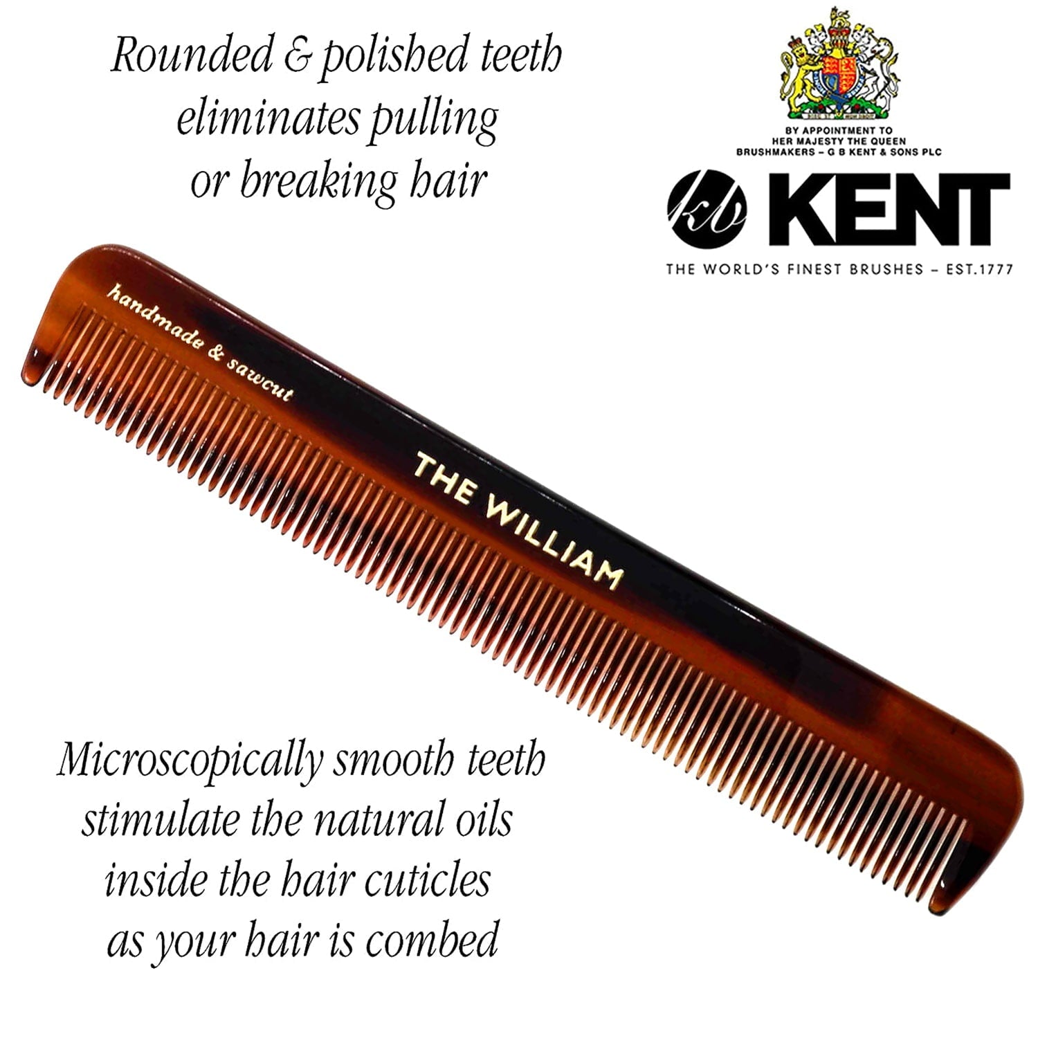 Handmade All Fine Tooth Pocket Comb for Men, Hair Comb Straightener for Everyday Grooming Styling Hair, Mustache and ... - Image 5