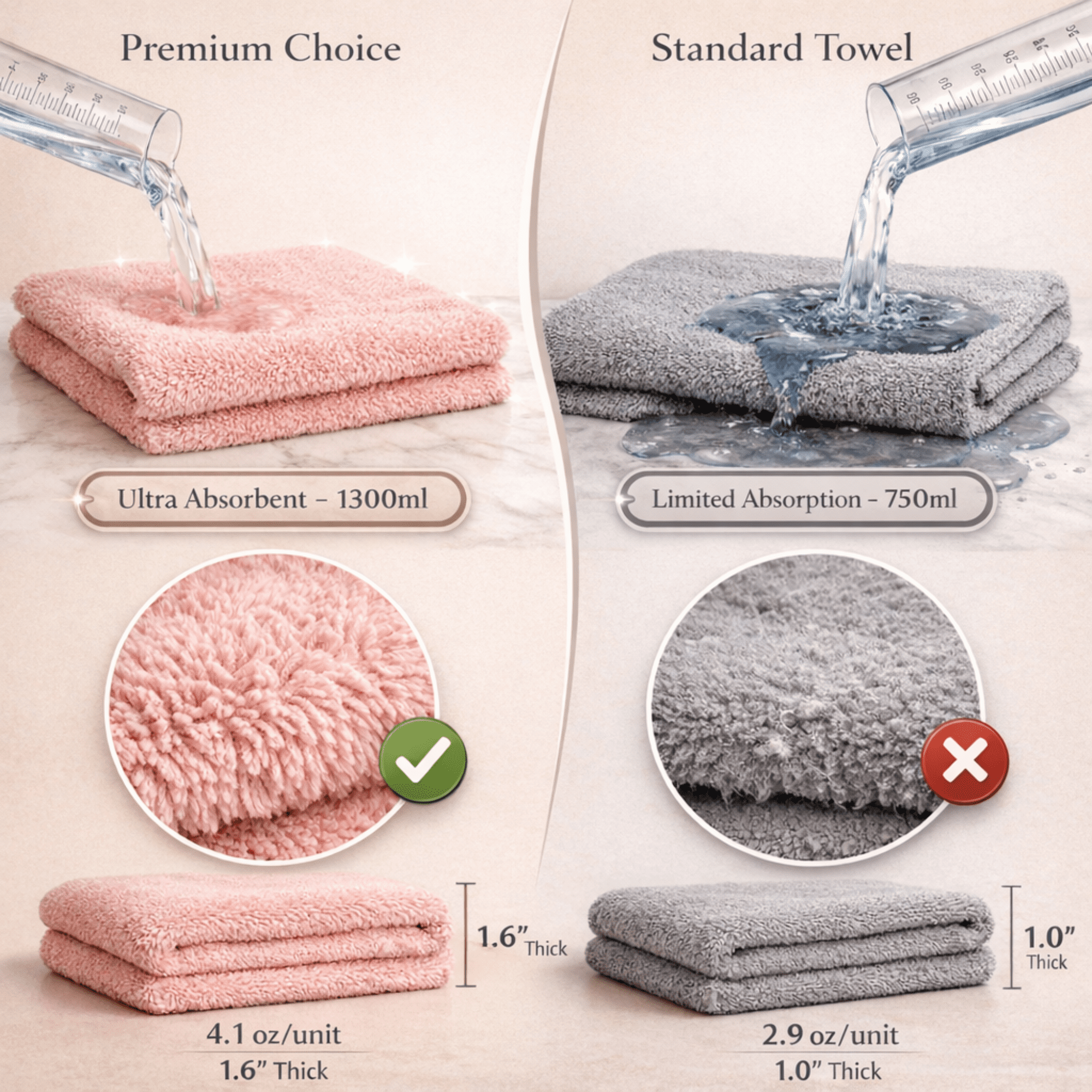 3-Pack Microfiber Hair Turban Towels Women Quick Dry Twist Anti-Frizz Curly Long Hair by Towel Oasis - Image 5