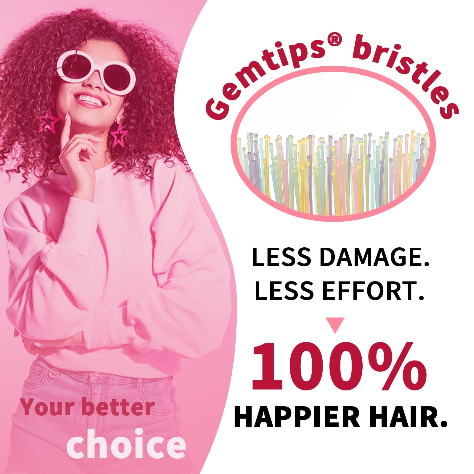 Hair Brush, Double Bristles Vented Brush for All Hair Types, Idea Gift - Image 6