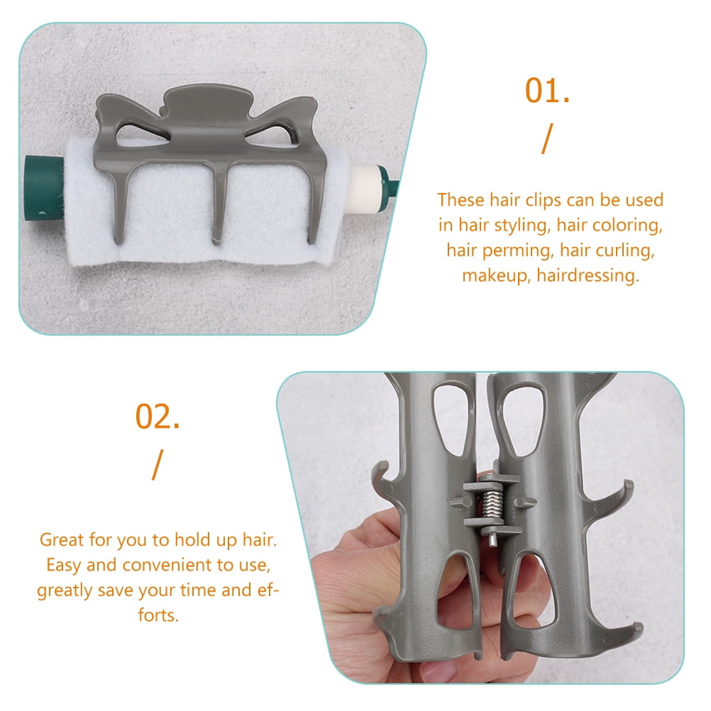 6-Pack Hot Roller Hair Clips for Salon Styling and Sectioning, Professional Hair Styling Tools - Image 5