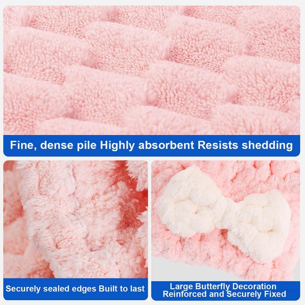 4-Pack Towel Start Makers Quick-Dry Towel Wrap for Women Dryer Cap with Elastic Band for Curly, Long, Thick , Stockin... - Image 4
