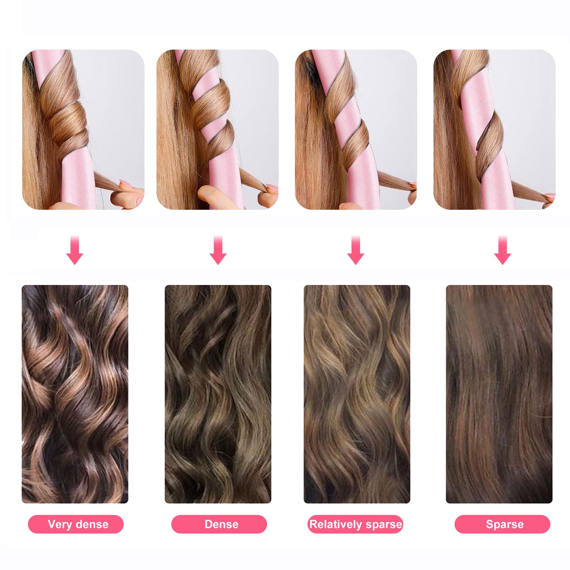 EEEkit Hair Rod, No Hot Hair Roller, Foam Curl Ribbon with Hair Claw Clip and Scrunchies - Image 3