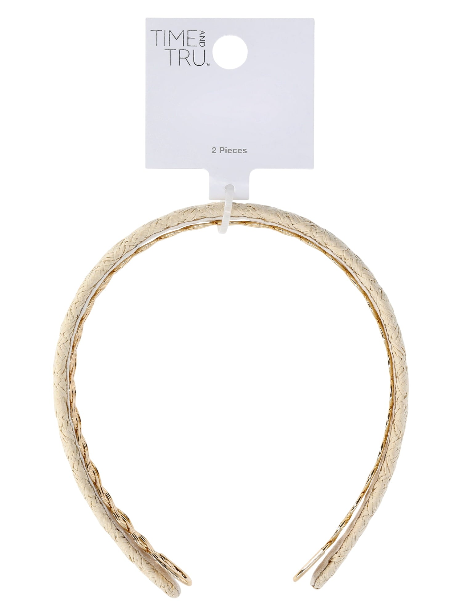 Women's Woven and Goldtone Headband, 2-Pack - Image 2