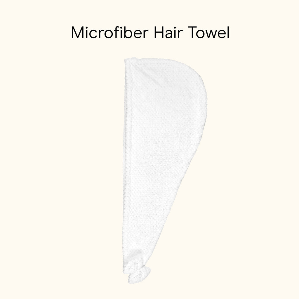 Conair Microfiber Hair Towel with Bow, White - Image 6