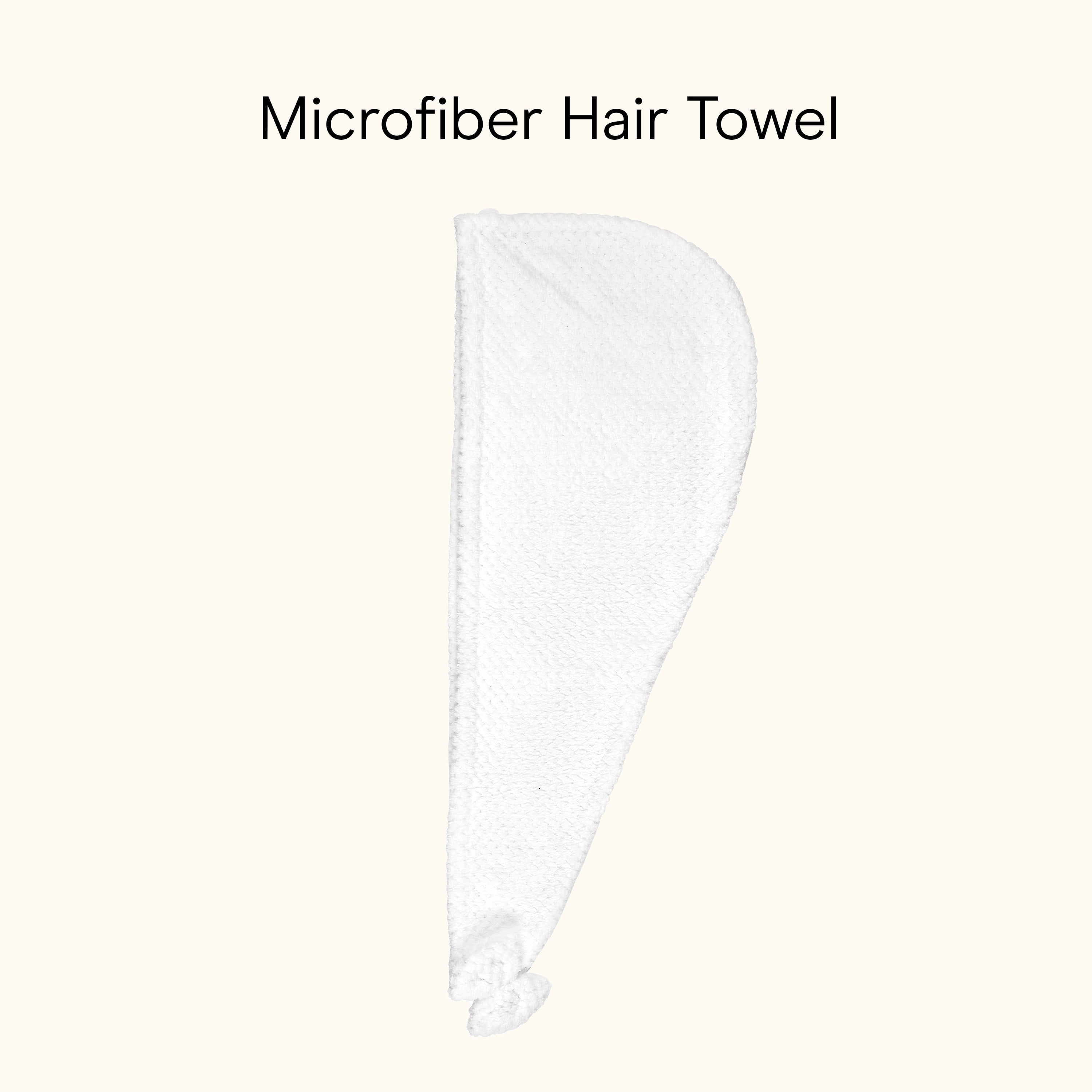 Conair Microfiber Hair Towel with Bow, White - Image 6