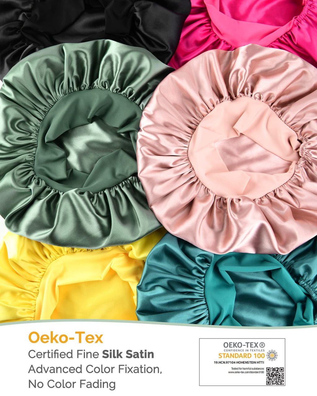 Adjustable Silk Bet for Sleeping Women Double Layer Satin Bet Reduce Friction Prevent Frizz Curly Hair - Image 4