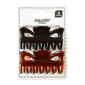 (8 pack) Equate Medium Claw Clips, Black and Brown, 2 Count - Image 2