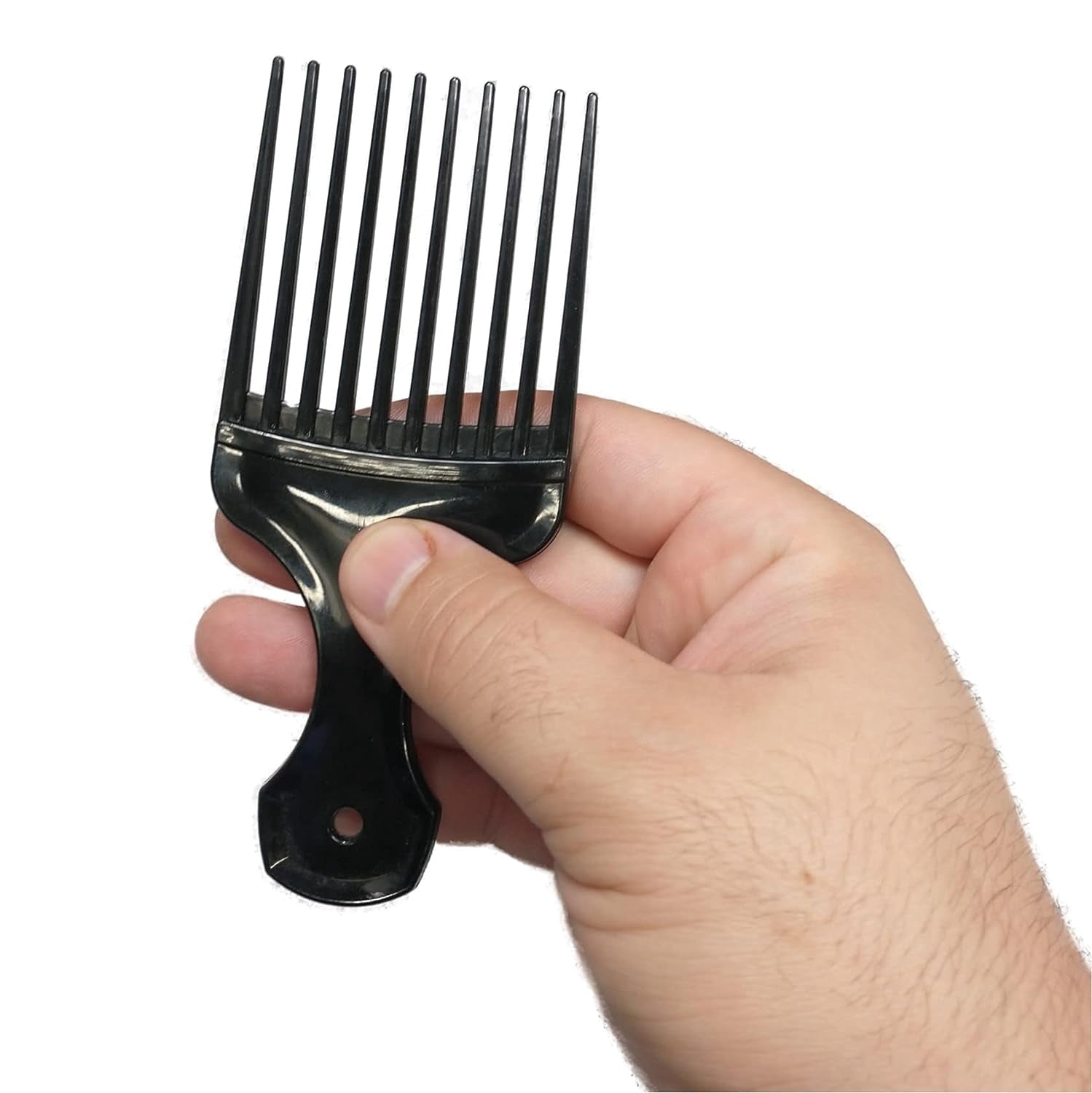 Plastic Hair Pick Comb Wide Tooth Afro Lift Picks - Pack of 10 Combs - 5.25 Inch - for Hair Styling Lifting Detanglin... - Image 2