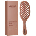 AIMIKE Wet & Dry Detangler Brush, Soft Bristle Hair Brush for Gentle Tangle Removal, Women & Kids