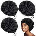 3 Pcs Satin Silk Hair Bet for Sleeping, Extra Large Double-Layer Adjustable Hair Bet for Long Short Hair Curly Braids...
