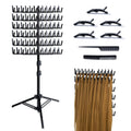 Adjustable Hair Braiding Rack with 144 Pegs Foldable Hair Extension Holder for Braiding, Standing Hair Divider with 2...