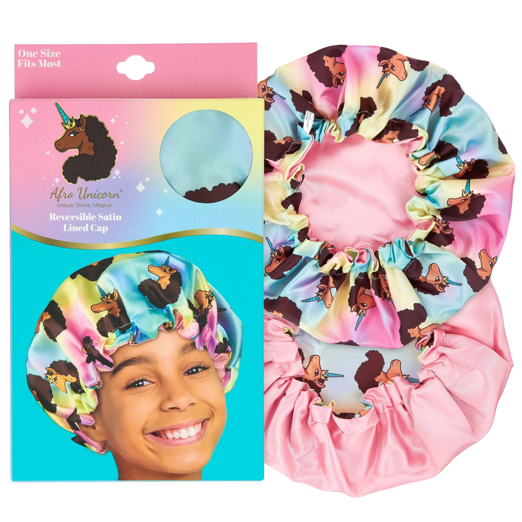 Sleeping Cap - Girls Printed Salon Bet Hat for Kids + Tweens