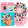 Sleeping Cap - Girls Printed Salon Bet Hat for Kids + Tweens
