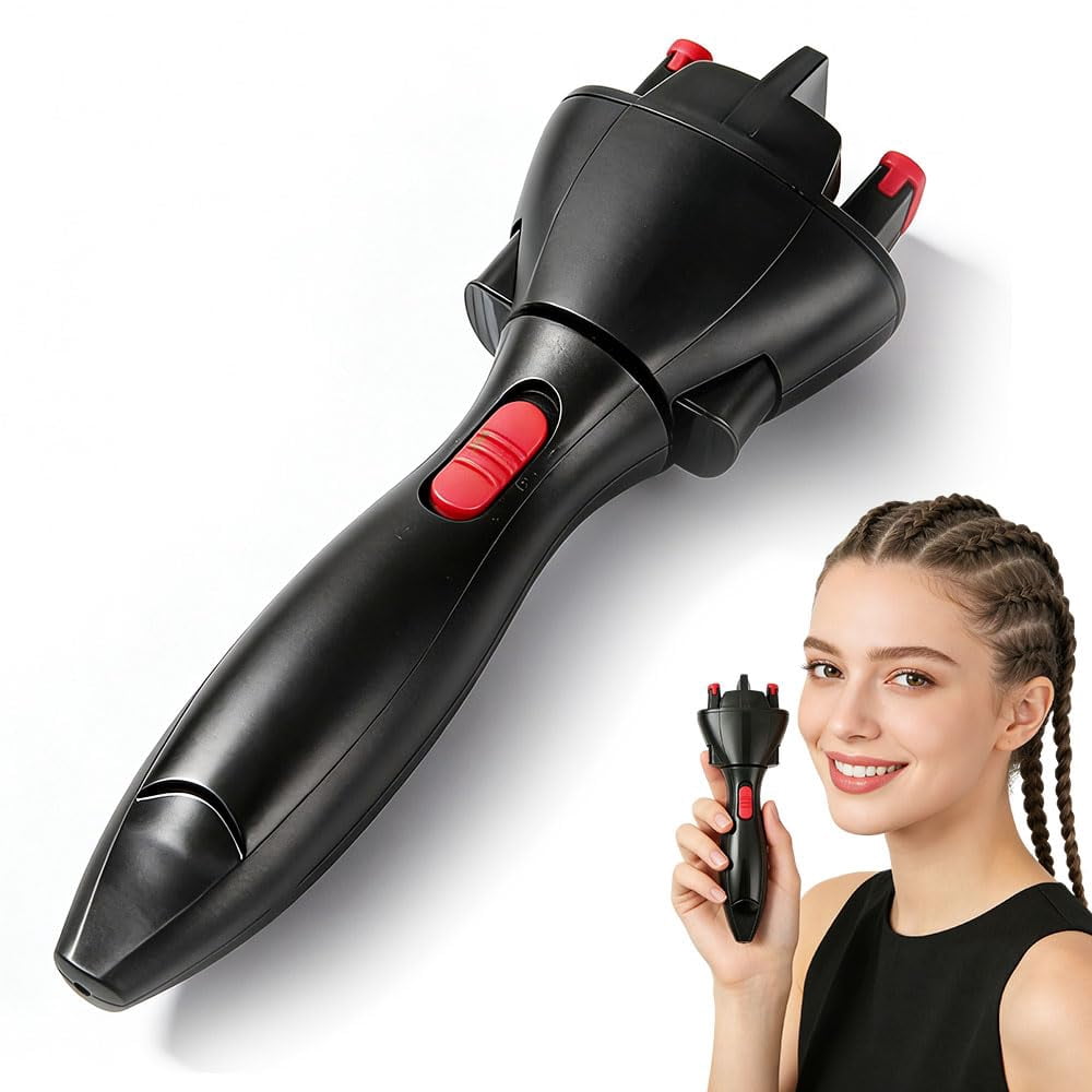 Automatic Hair Braider, Auto Smart DIY Hair Styling Tools, Electric Quick Twister and Braider Machine, Battery Powered for DIY Hair Tangling