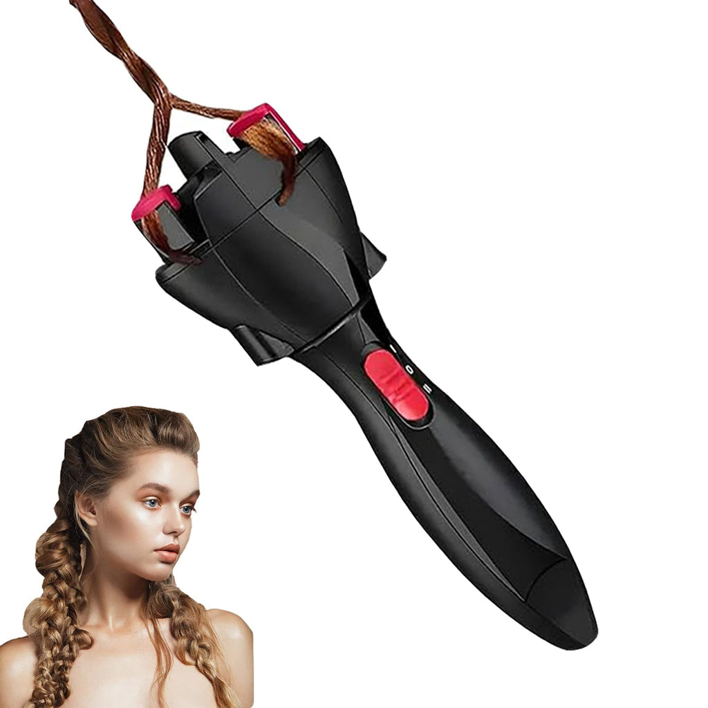 Electronic Braiding Machine Quick Twist Twister Braiding Tool for Women Girls style(Red)