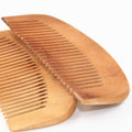 Engraved Natural Peach Wood Wooden Comb Best Anti-Static Beard