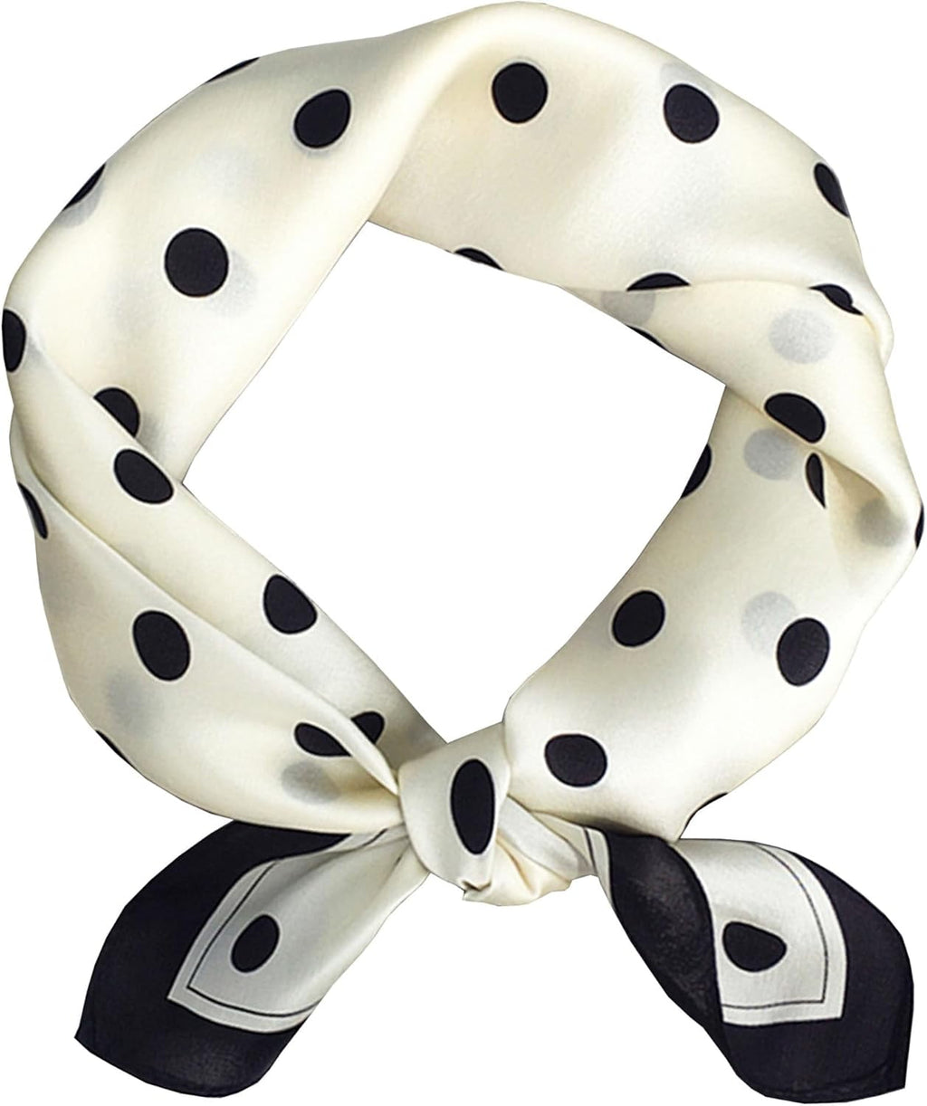 For Women Lightweight Fashion Neck Silk Satin Head Scarves For Sleeping Handbags