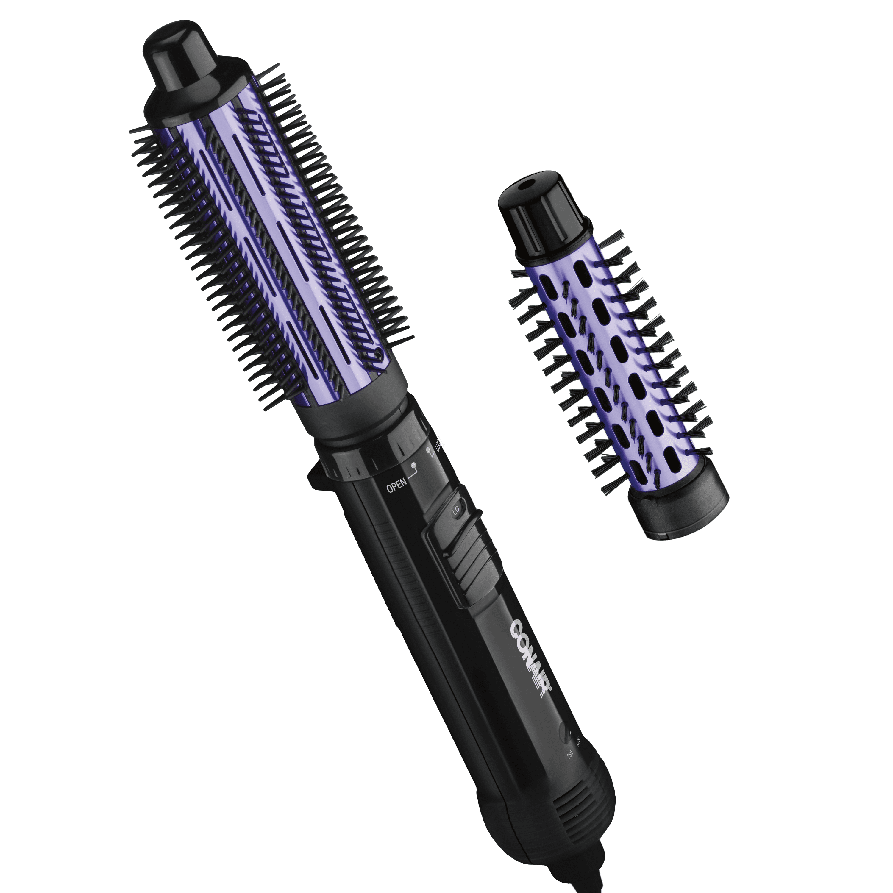 Conair Hot Air Styler 2-in-1 Volumizing Brush with Dual Attachments