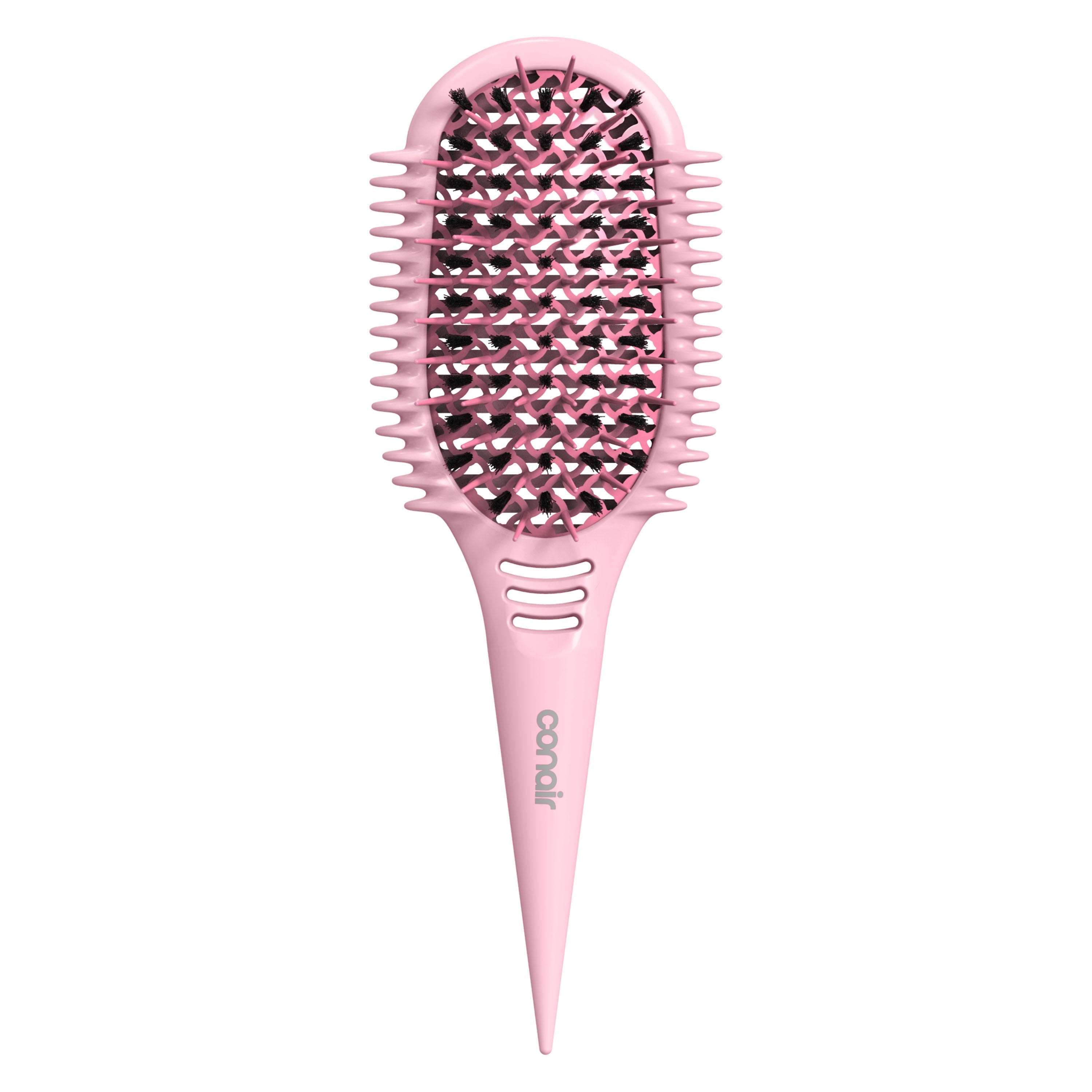 Conair Curl Define Pro Detangler Hair Brush, Pink, Frizz-free Detangling, 1 Count