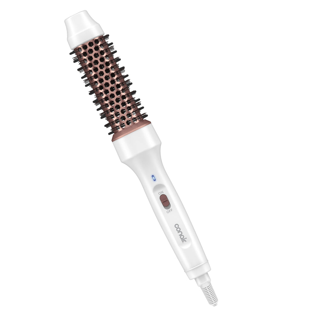Ceramic Curling Thermal Brush, 1 Barrel, 5 LED Heat Settings, 1 Count