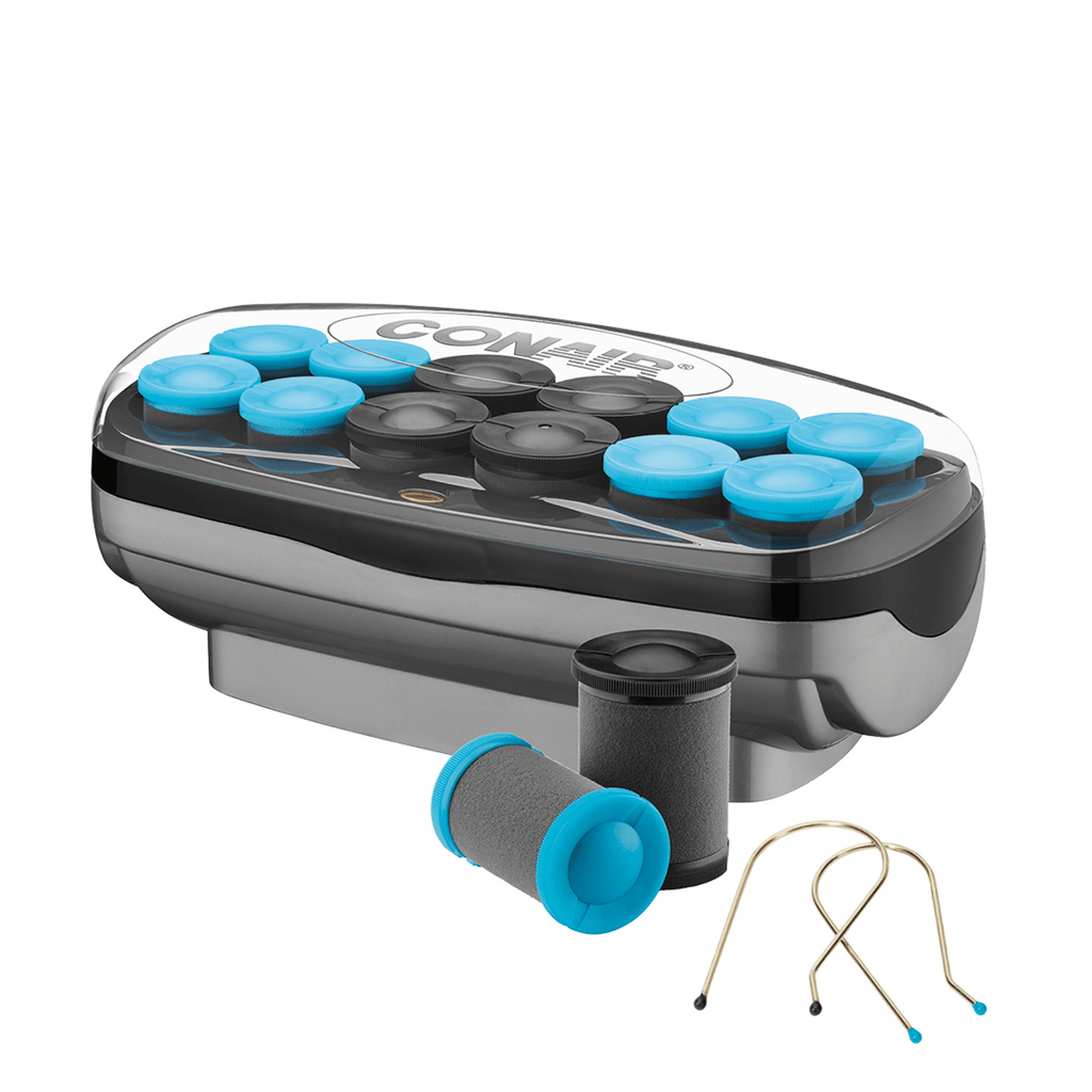 & Waves Rollers, 12 Multi-Size Ceramic Rollers with Clips
