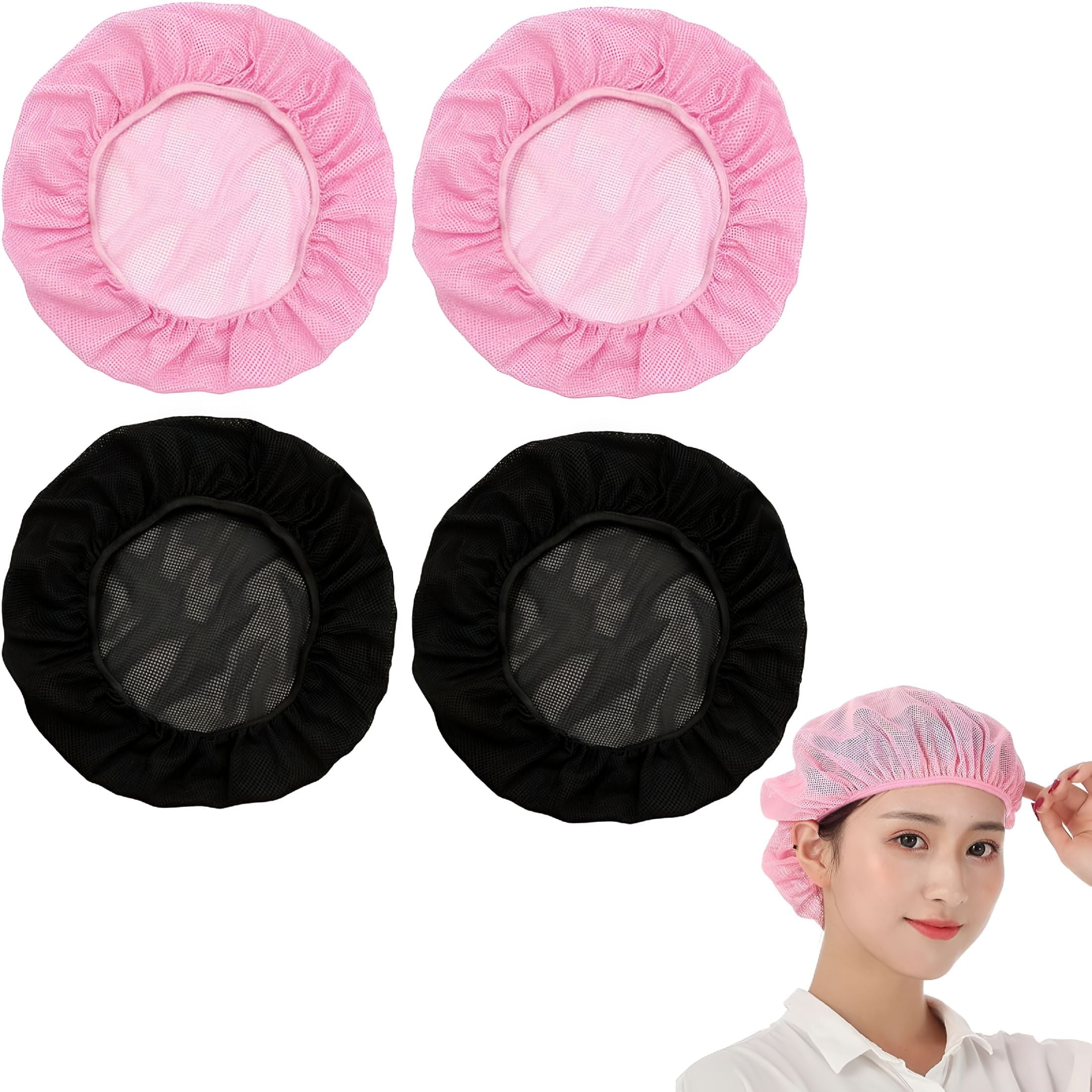 Pack of 4 Hair Net for Sleeping, Hair Protection for the Night, Bet Sleep Cap, Hair Protection, Adjustable Hairstyle ...