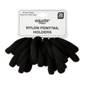 Nylon Ponytail Holders, Black, 20 Count