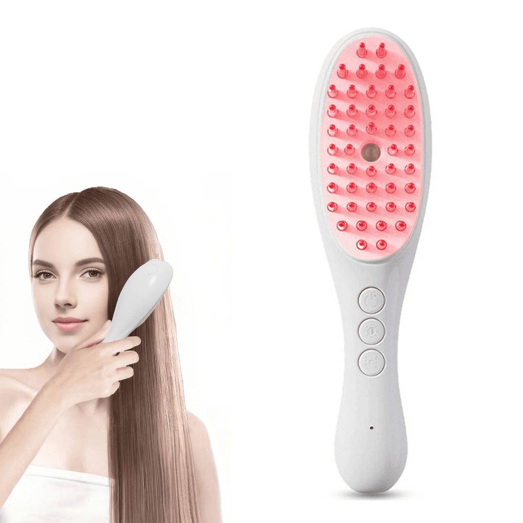 Electric Scalp Massager,Scalp Massage Comb,Scalp Massager Hair Growth With Red & Blue Light/ Vibration / Hydrating De...