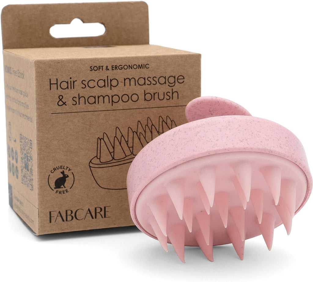 Scrubber and Brush for Dry and Wet . Silicone. Pink
