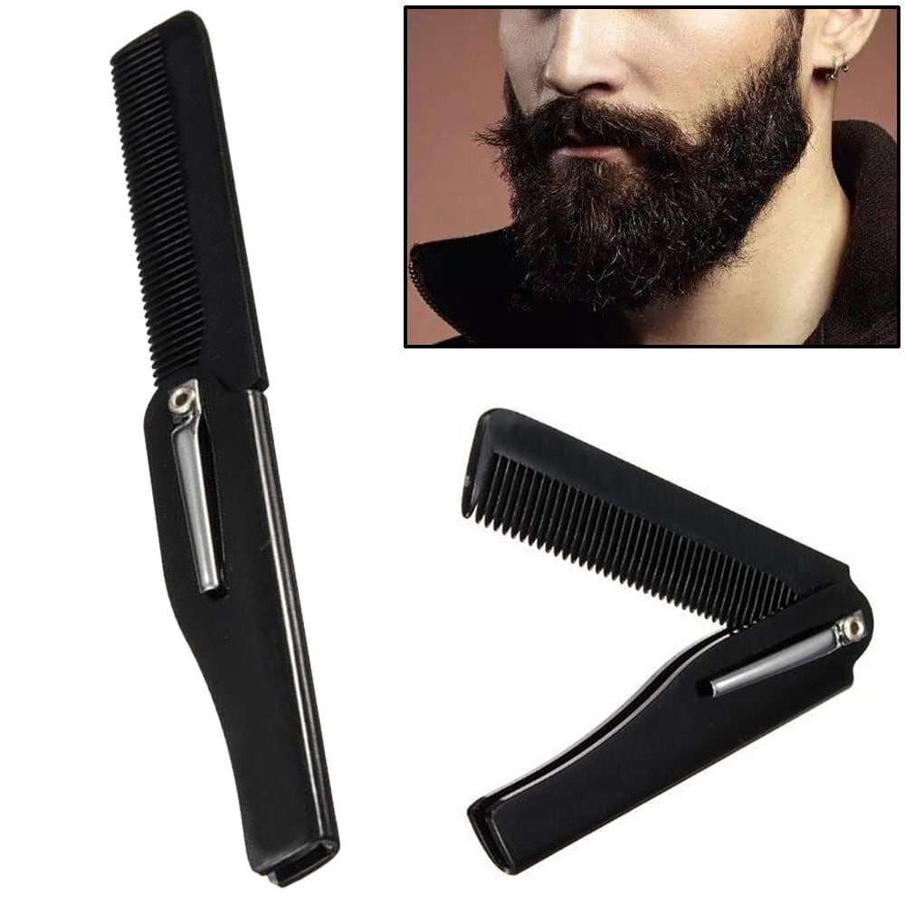 Hair Care Comb Beauty Folding Beard Tools for Men - Hairdressing Accessories for Grooming and Styling