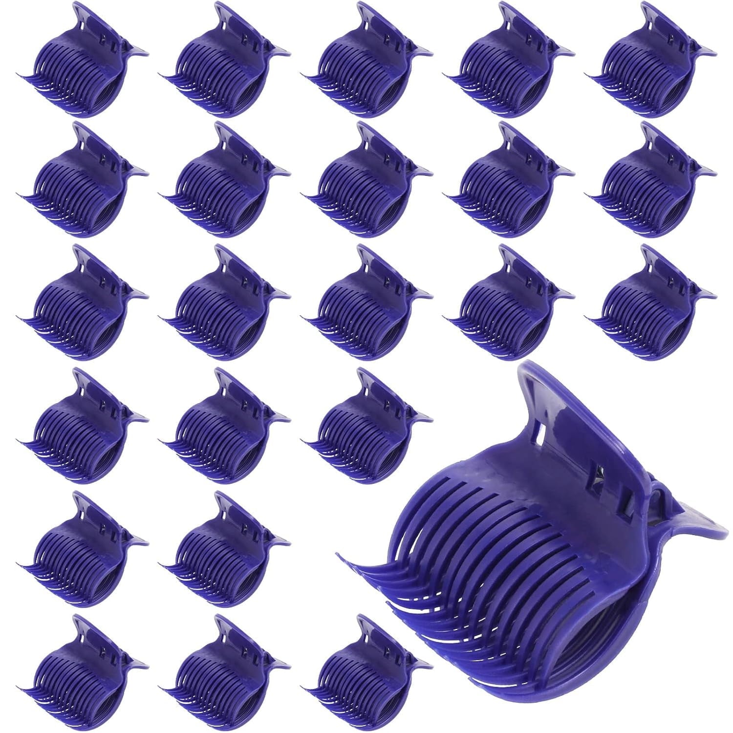 24 Clips for Hair Curler Claw Clip Replacement Hair Section Styling for Women Girls Purple