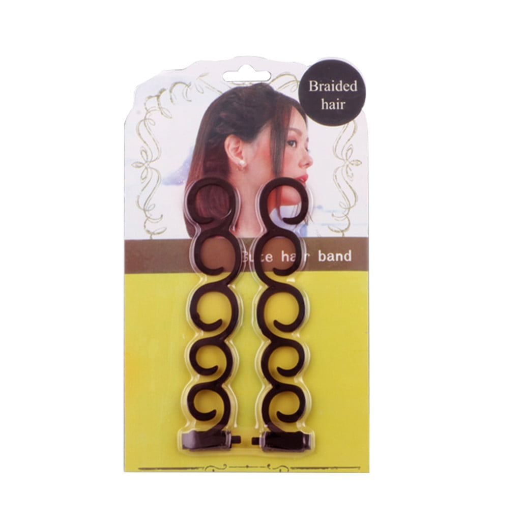 French Braid Hair Styling Clip Stick, DIY Braiding Tool for Quick Hairstyles, Easy to Use, Compact Size for On-the-Go, Perfect for Parties a